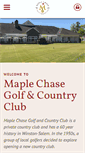 Mobile Screenshot of maplechasecc.com