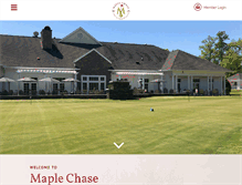 Tablet Screenshot of maplechasecc.com